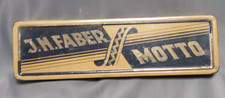 alte Blechdose J. H.  Faber MOTTO  Bleistiftschachtel mit 5 alten Faber-Stiften