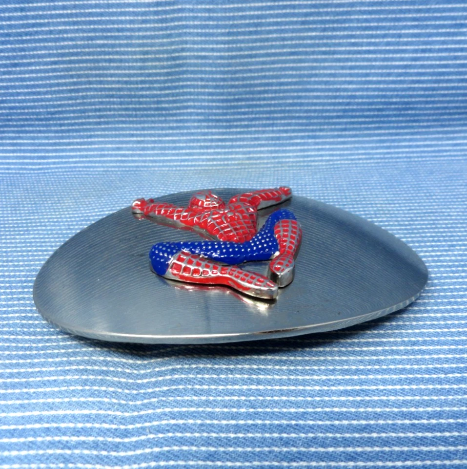 Hebilla de cinturón Spiderman grande cómics superhéroe disfraces Halloween vintage .CPA700 Foto 4 de 4