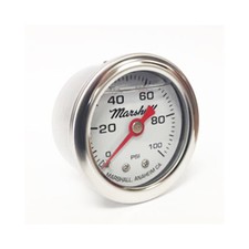 Lt1 Ls1 Tpi Fuel Pressure Gauge Liquid Filled 100 Psi Silverwhiteblack