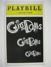Guys and Dolls Playbill 1993 Martin Beck Theatre Steve Ryan JK Simmons Prince he