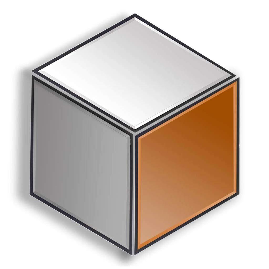 Набор зеркал в металлической раме из 10 серых шестиугольников 28090₽