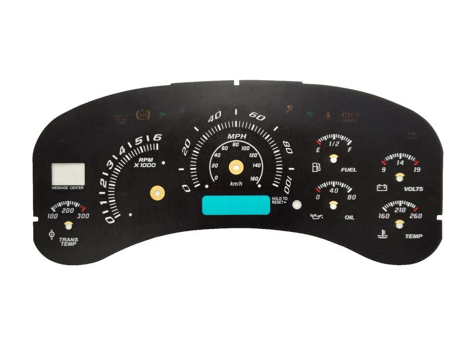 Superposición facial calibre escalade edición LED para camioneta y SUV GM 1999-2002 100 MPH Foto 2 de 4