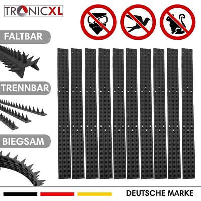 Vogelabwehr Spikes Vogelschutz Taubenspikes Möwen Tauben Kunststoff schwarz Spik