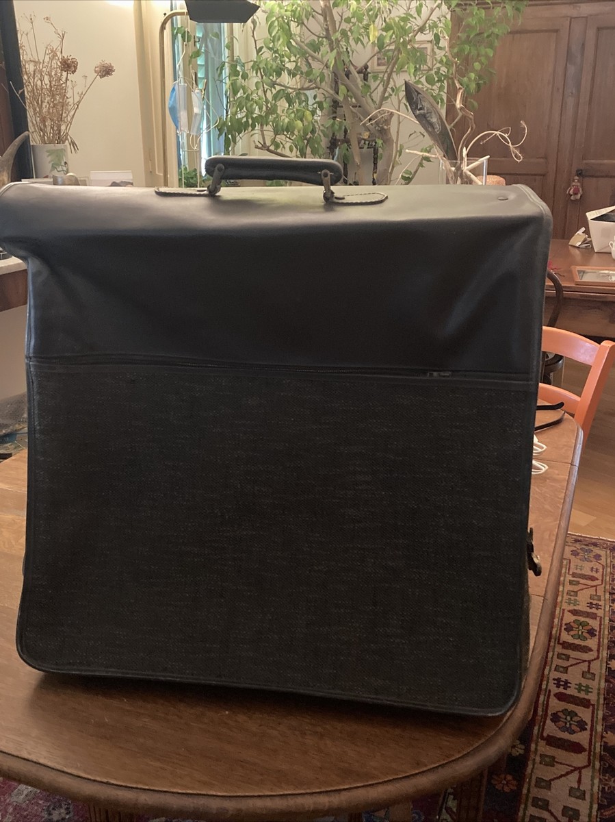 Porte-vêtements De Voyage En Tissu à Carreaux - Vintage Années 50/60