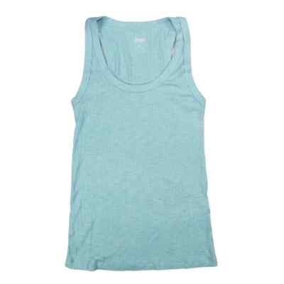 Jenni Basic Solid Ribbed Tank Top Ether