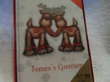  Rite Aid HOME  14 Christmas cards + 14 envelops, 2 reindeer