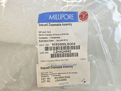 Millipore Mobius Sample Disposable Assembly 500 L Single Use Gold Certification