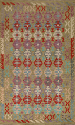Flatweave Reversible Tribal Kilim Kelim Rugs Handwoven Wool Carpets 7x10 ft