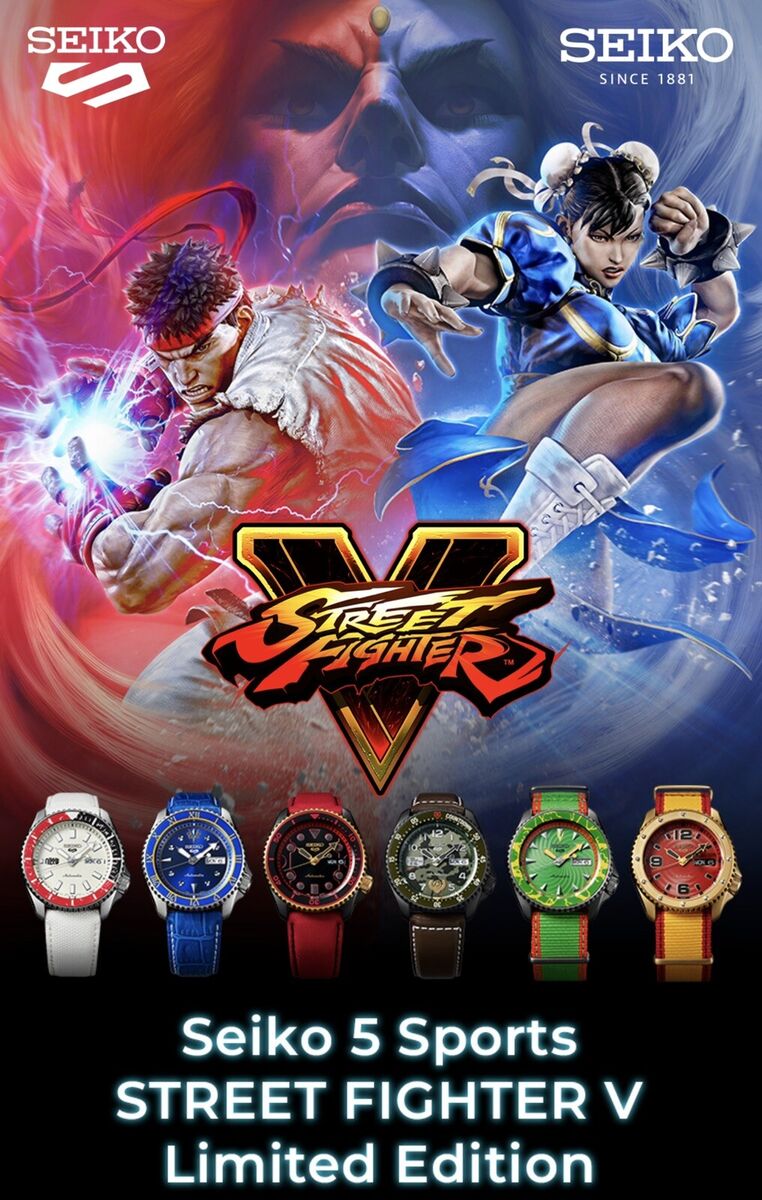 Seiko 5 Sports STREET FIGHTER V Limited Edition