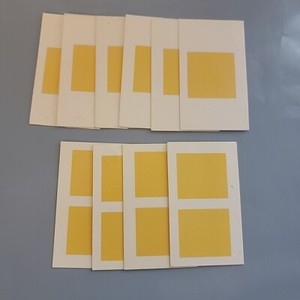 Vintage Candyland Game Replacement Parts YELLOW Color Block Cards Candy Land