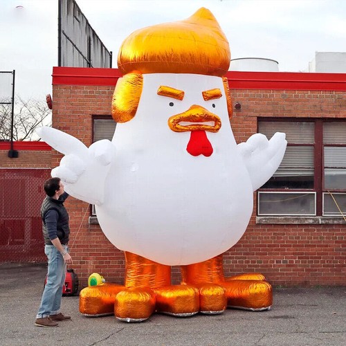 Customized Trump Inflatable Chicken 10 Feet / 3 Meters Inflatables Advertising - Picture 2 of 6