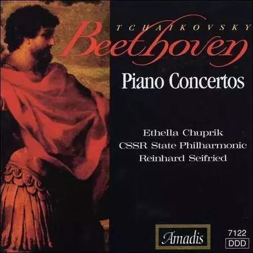 BEETHOVEN / TCHAIKOVSKY / CHUPRIC / SEIFRIED - PIANO CONCERTOS 1 & 5 NEW CD - Picture 1 of 1