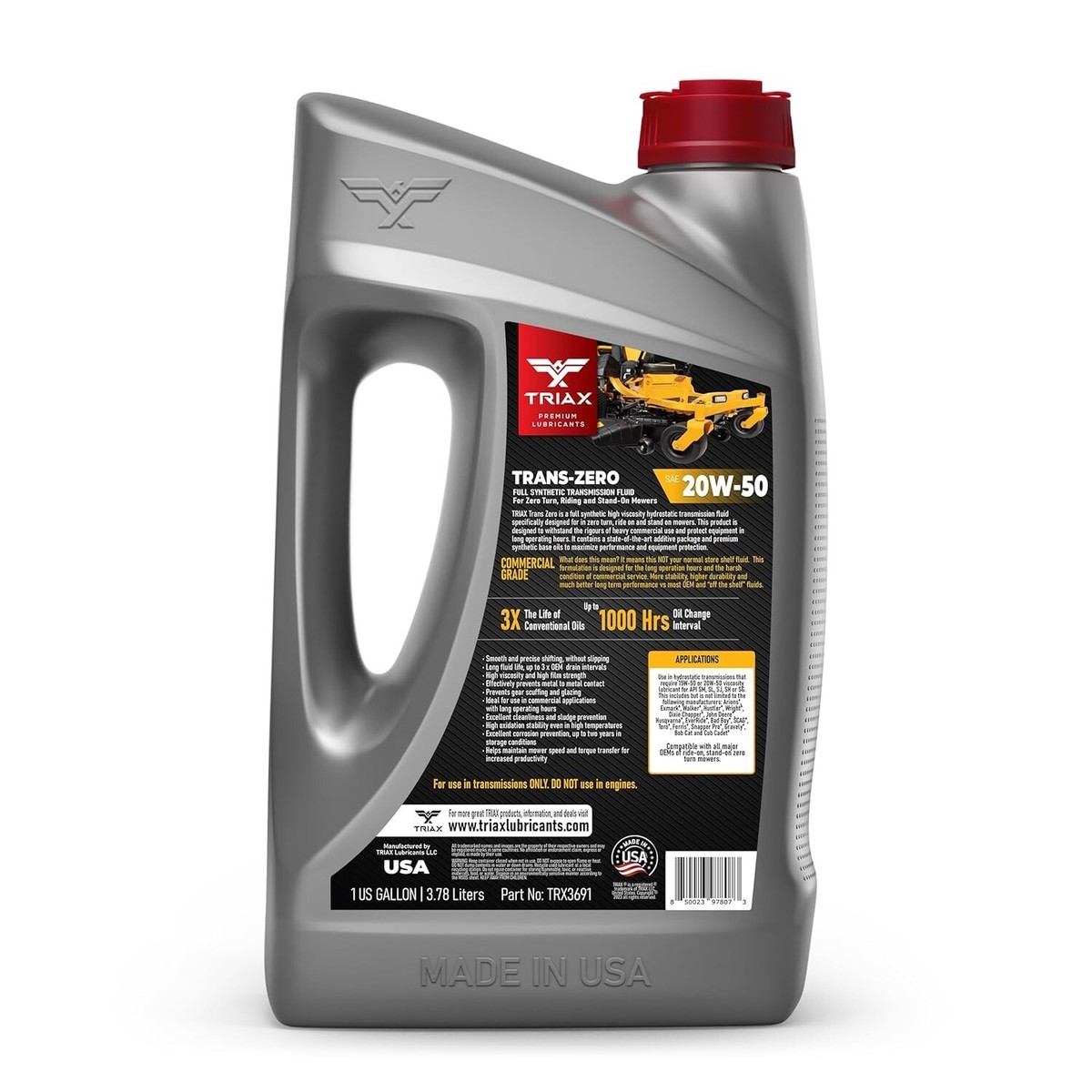 Trans Zero 20W-50 Full Synthetic Transmission Oil - Ideal