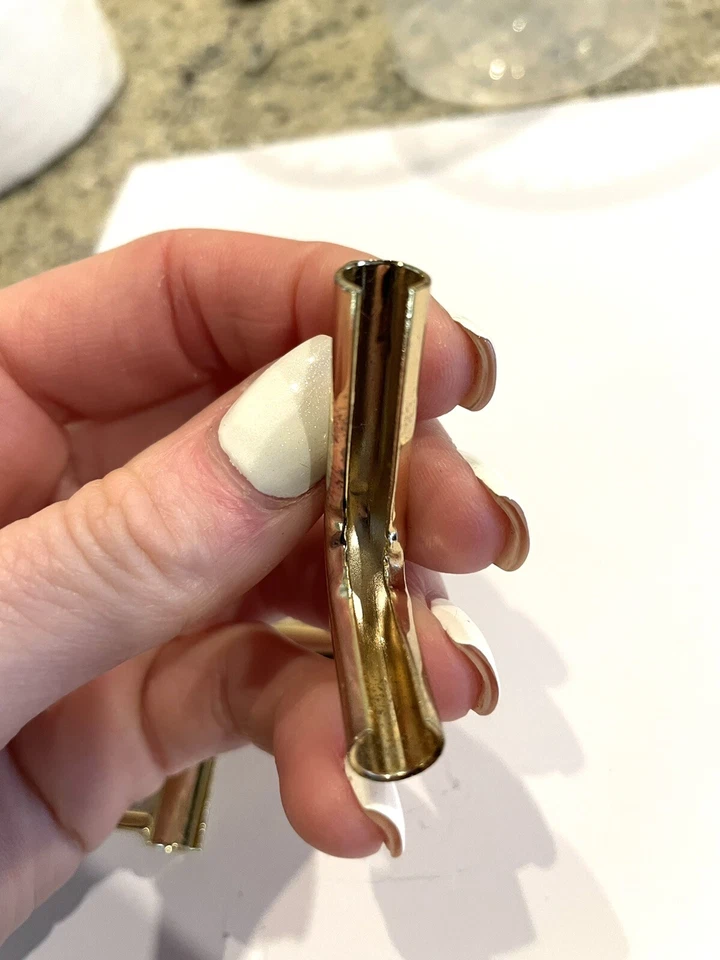 4 Pcs Shiny Gold Metal L Bag & Fashion 6mm Rope Hardware Suits 20mm Strap - Image 3 of 4