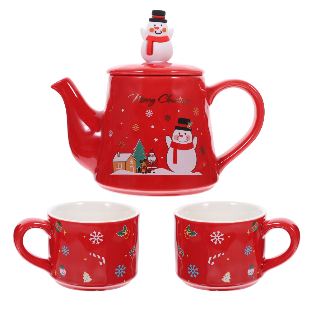 Home Ceramic Teapot Xmas Cup Set Ceramic Teaware Ceramic Home Ceramic Teapot Xmas Cup Set Ceramic Teaware Ceramic