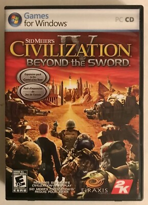 Sid Meier's Civilization IV Beyond The Sword PC CD 2 Discs Manual Expansion Pack