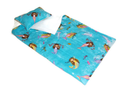 Swimming Mermaid Sleeping Bag fits American Girl Dolls 18