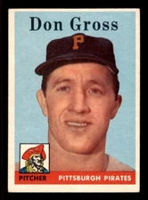 1958 Topps Baseball #172 Don Gross VG/EX *d3