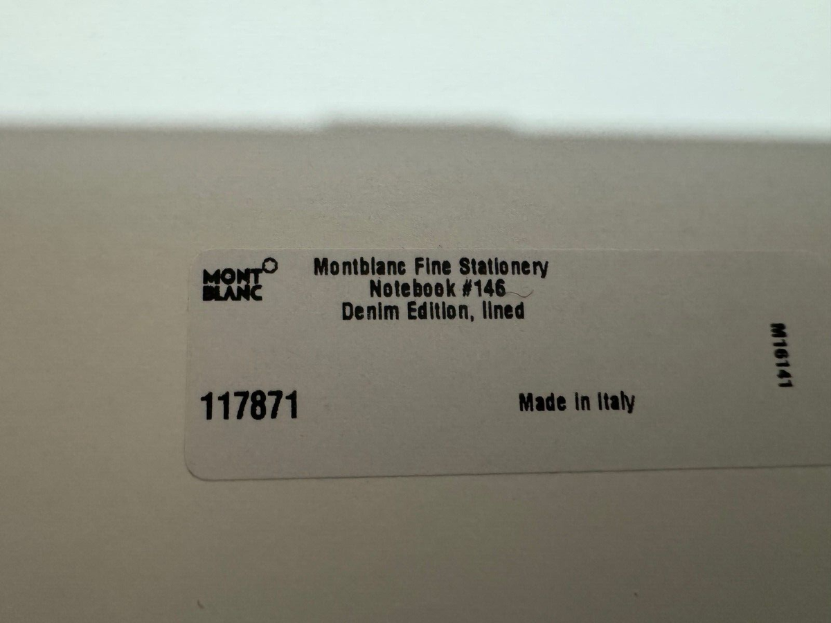 モンブラン ノート 146 デニム 117871 Montblanc Notebook 146 Denim 117871