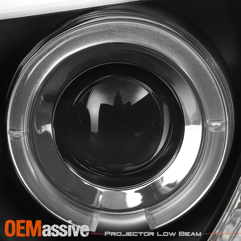 Se adapta a 08-13 BMW E82 E88 Serie 1 Negro Doble Halo Proyector LED Faros Lámparas Foto 4 de 4