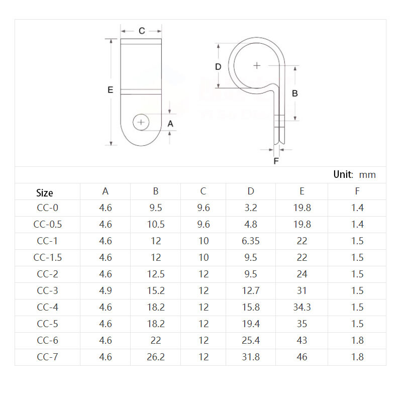 Nylon R-Type Serre Câble Agrafe Organisateur Cordon Clips Pour Fil
