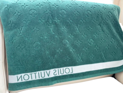 Louis Vuitton Beach Bath Towel Blanket Monogram green 96×152cm