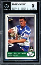 BGS 9 - 2005 Canterbury Bulldogs NRL Rookie Graded Card - Sonny Bill Williams