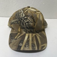 Vintage Camo Realtree Ducks Unlimited Coon Valley Trucker Hat Made In USA