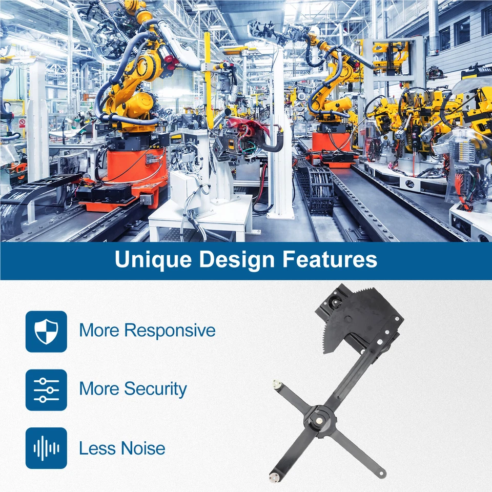 For 1987-1991 GMC R2500 V1500 V2500 Suburban Front Left Manual Window Regulator - Image 4 of 4