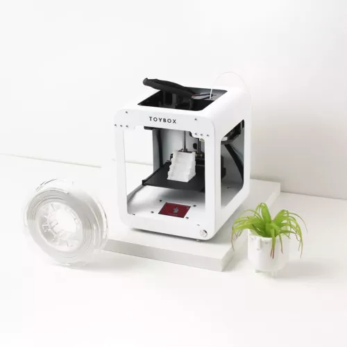 TOYBOX 3D Printer with 10 Different Material Rolls and 3 Print Beds - Used