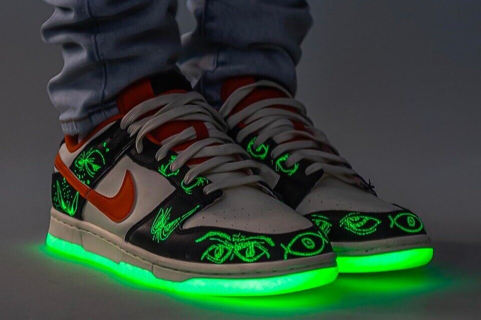 Nike Dunk Low Men's Size 10.5 US Retro PRM Halloween Glow In Nike Dunk Low Men's Size 10.5 US Retro PRM Halloween Glow In