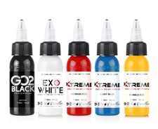 Tattoo Artists Choice - Xtreme Tattoo Ink 5-Bottle Set 1-oz Made in USA 