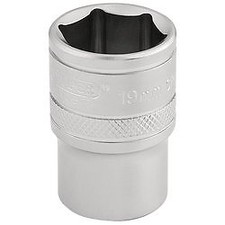 Genuine 6 POINT METRIC SOCKET, 1/2" SQ. DR., 19MM Mechanic Technician Workshop