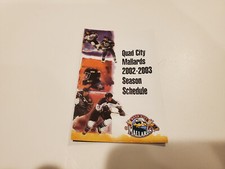 MS21 Quad City Mallards 2002/03 Minor Hockey Pocket Schedule - Valley Bank