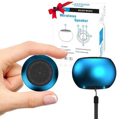 2Pack Portable Mini Wireless Speaker Tiny Bluetooth Speaker for Shower Room Bike