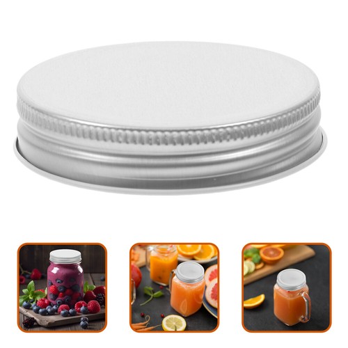 4 Pcs Pickle Jar Lid Set Tinplate Cover Canning Jars Lids Wide Mouth - Picture 10 of 12