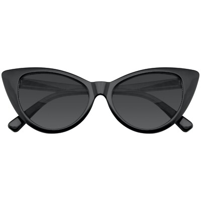 Hot Womens Classic Cat Eye Designer Fashion Shades Black Frame Sunglasses 
