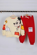 Unisex Children's Mickey Mouse Sweat and Tracksuit Bottom Top Set