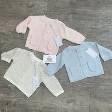 Mothercare Baby Knitted Cardigan Boys Girls Cute Button Up Cardi Cotton Jacket