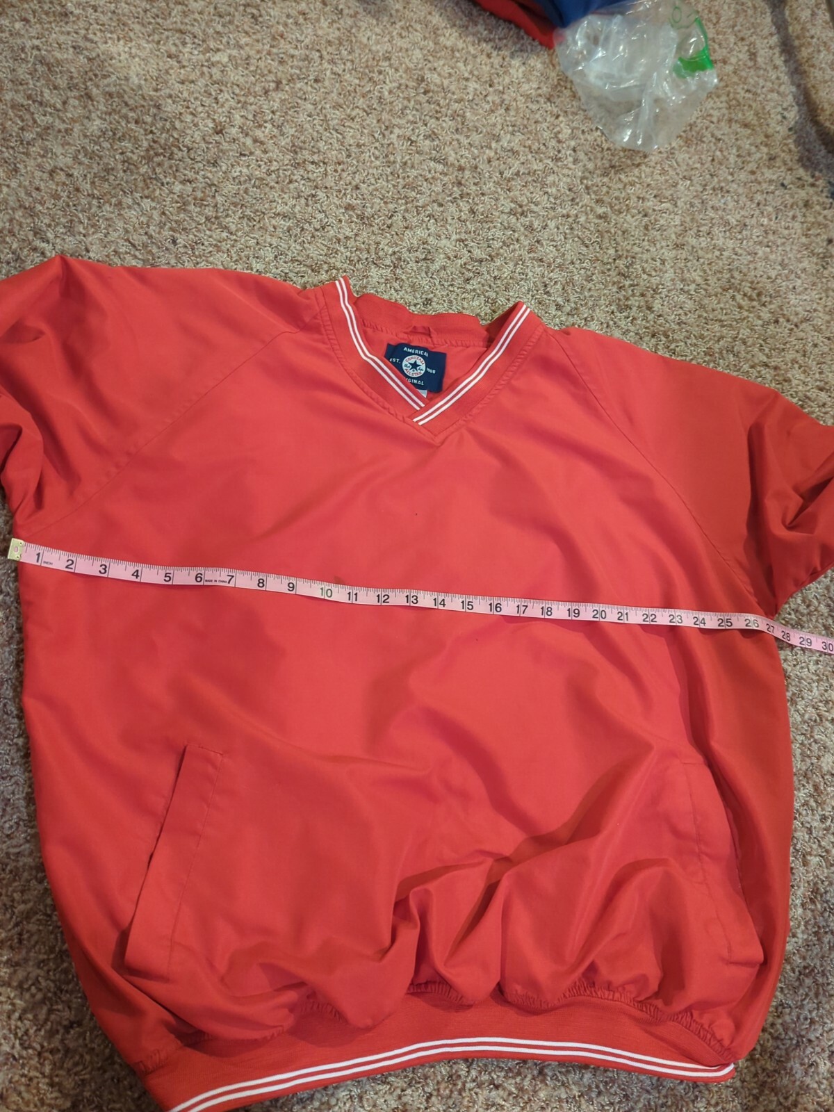 Vintage Converse Pullover Lined Red Windbreaker J… - image 9