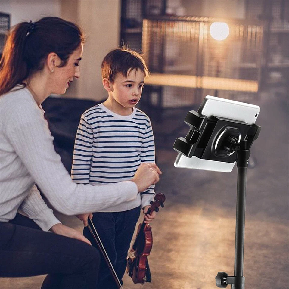 53" Heavy Duty Universal Floor Tablet Tripod Stand Adjust for iPad Pro 4.7-12.9" - Image 3 of 4