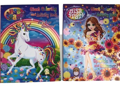 Download 2 Lisa Frank Giant Coloring And Activity Books Sparkle Shimmer Rainbow Dreams Ebay