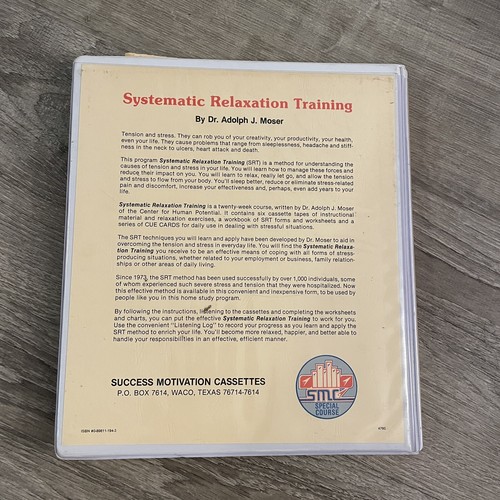 Systematic Relaxation Training Audio Tape Course Guided Meditation Stress Reduce - 第 3/3 張圖片