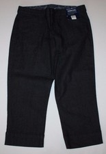 Bandolino NWT Women 8 Dressy Dark Denim Maureen Capri Pants w/ Comfort Waist