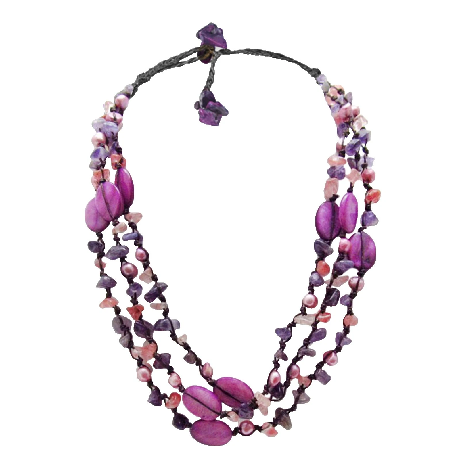 Ожерелья и кулоны с аметистовыми раковинами