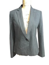 Anne Taylor Gray One Button Blazer Size 6 NWT MSRP 169