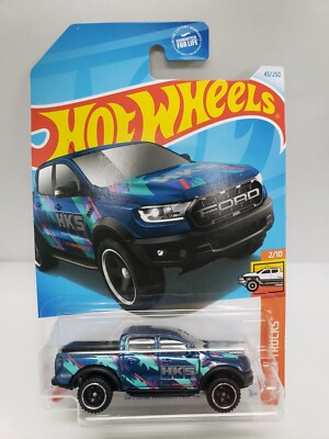 Hot Wheels '19 Ford Ranger Raptor BLUE 43/250 HW Hot Trucks 2/10 ~ HKS ~