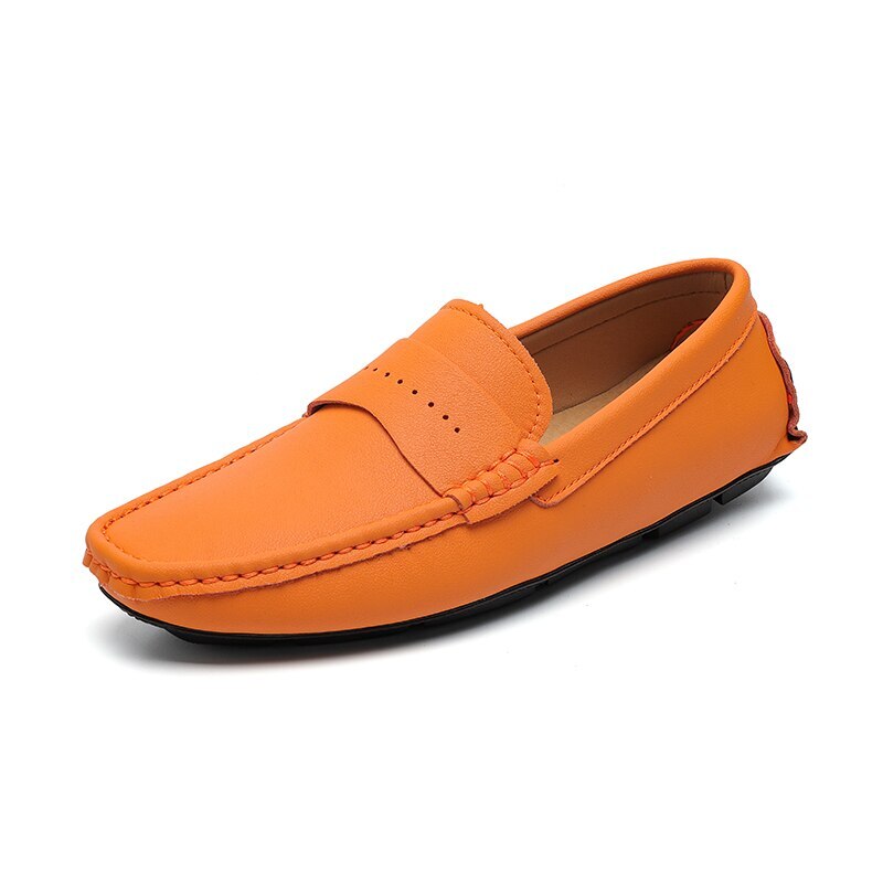 Genuine Leather Men's Shoes Casual Slip on Loafers Moccasins