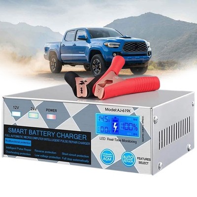 260W Auto Batterieladegerät 12/24V KFZ LKW Intelligentes Puls Reparaturladegerät