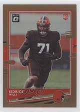 2020 Panini Donruss Optic Rookies Bronze Prizm Jedrick Wills #119 05v0